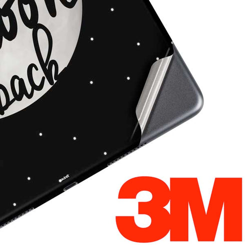 To The Moon And Back BW iPad Skins