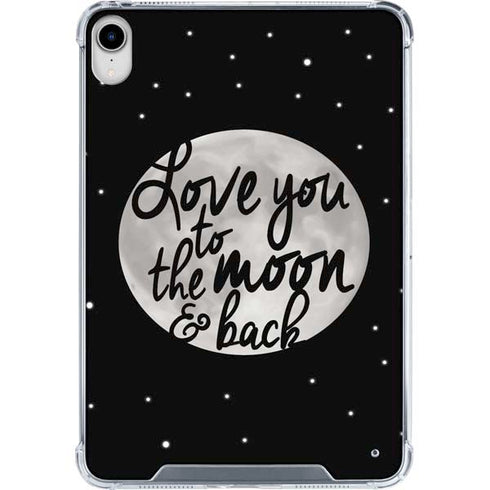To The Moon And Back BW iPad 11th Gen (2025) Clear Case