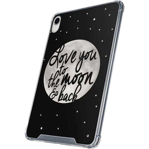 To The Moon And Back BW iPad 11th Gen (2025) Clear Case