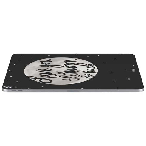 To The Moon And Back BW Apple iPad Air Skin