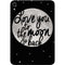 To The Moon And Back BW Apple iPad Mini Skin
