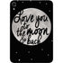 To The Moon And Back BW Apple iPad Mini Skin