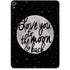 To The Moon And Back BW Apple iPad Pro Skin