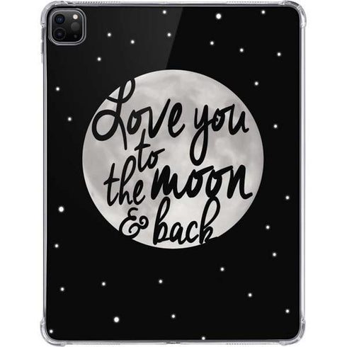 To The Moon And Back BW iPad Pro 11in (2024) Clear Case