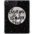 To The Moon And Back BW iPad Pro 11in (2024) Clear Case