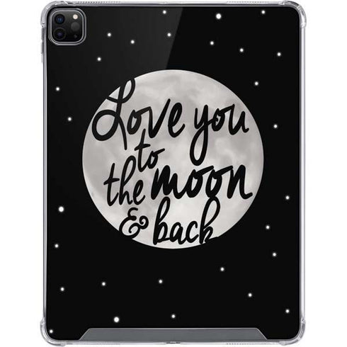To The Moon And Back BW iPad Cases
