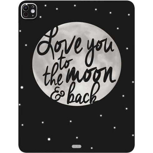 To The Moon And Back BW iPad Pro 13in M4 (2024) Skin