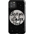To The Moon And Back BW iPhone Cases