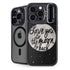 To The Moon And Back BW iPhone 14 Pro Max Kickstand Case