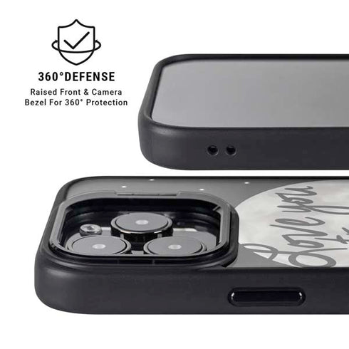 To The Moon And Back BW iPhone 14 Pro Max Kickstand Case