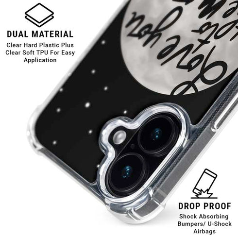 To The Moon And Back BW iPhone 16 MagSafe Case