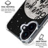 To The Moon And Back BW iPhone 16 Plus Clear Case
