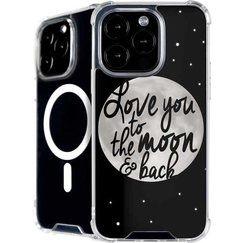 To The Moon And Back BW iPhone 16 Pro MagSafe Case