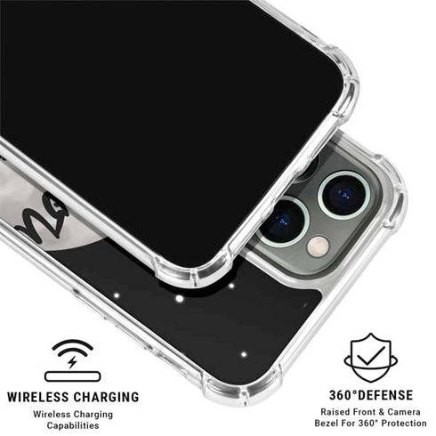 To The Moon And Back BW iPhone 16 Pro Max Clear Case