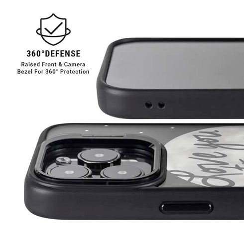 To The Moon And Back BW iPhone 16 Pro Max Kickstand Case