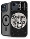 To The Moon And Back BW iPhone 16e Kickstand Case
