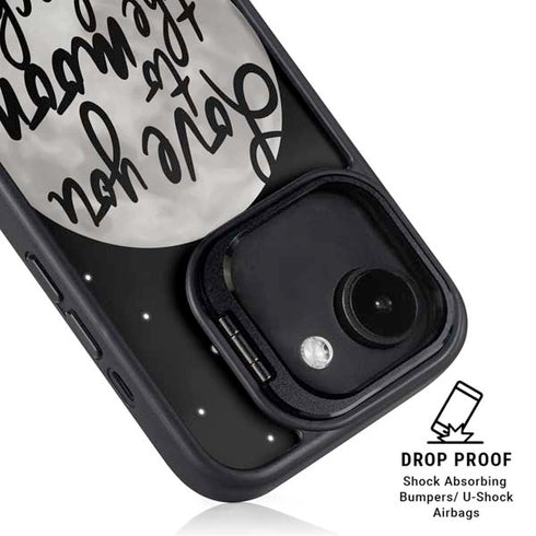 To The Moon And Back BW iPhone 16e Kickstand Case