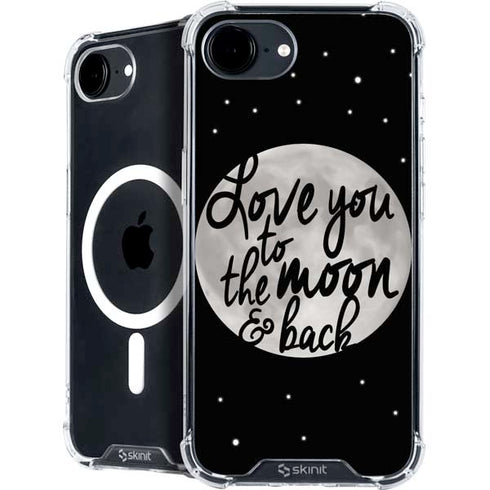 To The Moon And Back BW iPhone 16e MagSafe Case