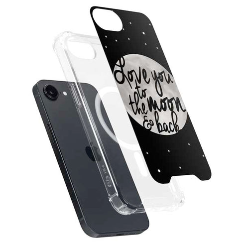 To The Moon And Back BW iPhone 16e MagSafe Case
