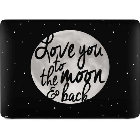 To The Moon And Back BW Apple MacBook Air Skin