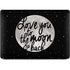 To The Moon And Back BW Apple MacBook Air Skin