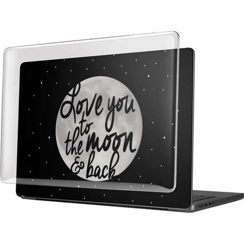 To The Moon And Back BW MacBook Pro 14in (2021-24) Case plus Skin