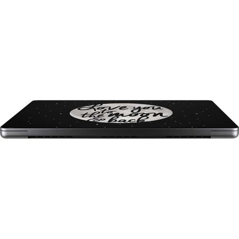 To The Moon And Back BW Apple MacBook Pro 14-inch Skin