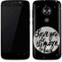 To The Moon And Back BW Moto E5 Play Skin