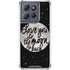 To The Moon And Back BW Moto G 5G (2025) Clear Case