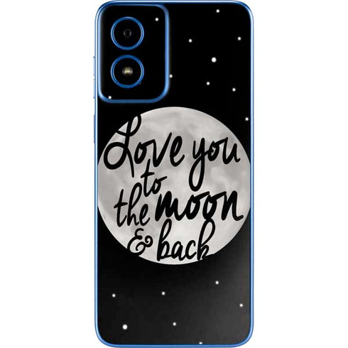 To The Moon And Back BW Moto G Play 4G (2024) Skin