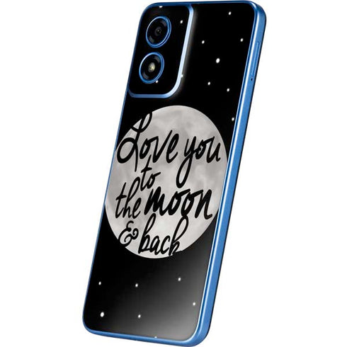 To The Moon And Back BW Moto G Play 4G (2024) Skin