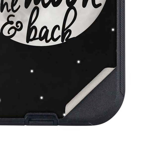 To The Moon And Back BW Otterbox Defender iPhone Skin