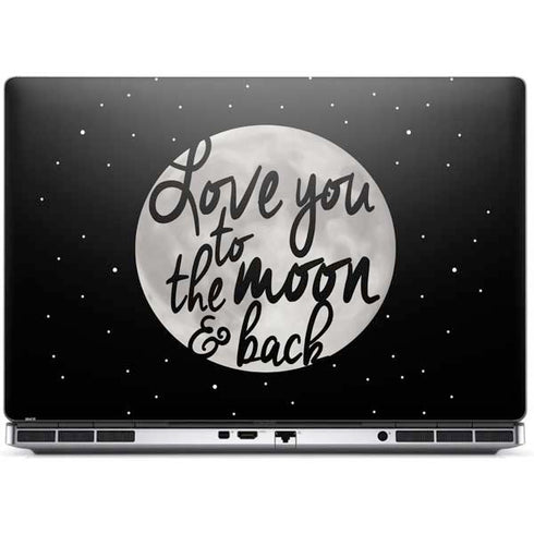 To The Moon And Back BW Dell Precision Skin