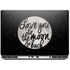 To The Moon And Back BW Dell Precision Skin