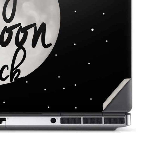 To The Moon And Back BW Dell Precision Skin