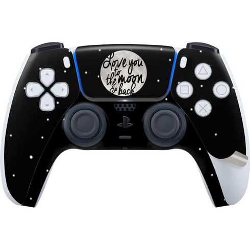 To The Moon And Back BW PS5 Pro Disk Bundle Skin