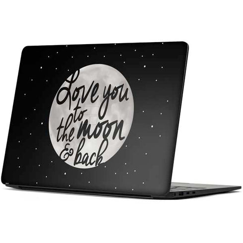 To The Moon And Back BW Surface Laptop 7 13.8in Skin