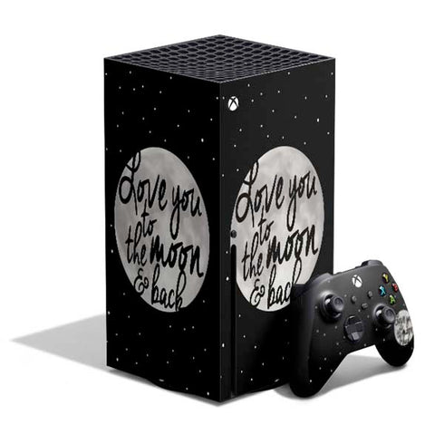 To The Moon And Back BW Xbox Series X Skins