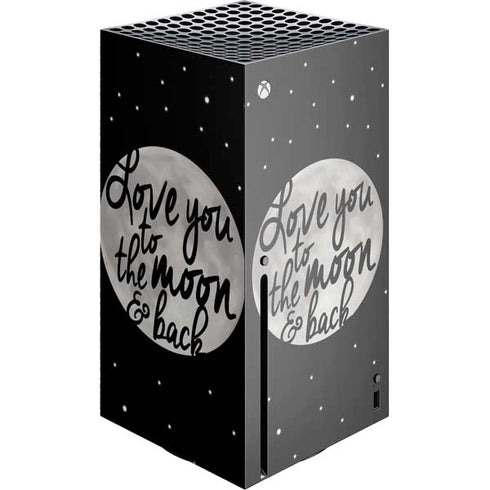To The Moon And Back BW Xbox Series X Skins