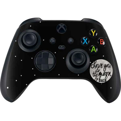 To The Moon And Back BW XBox Series X Digital Edition Bundle Skin