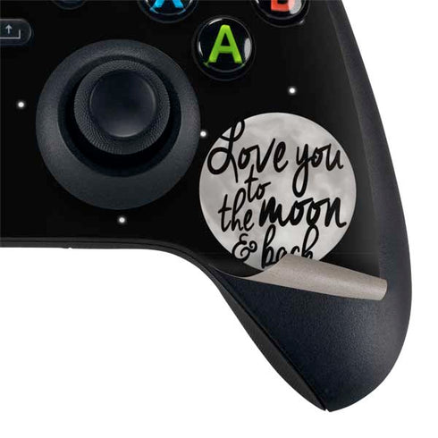To The Moon And Back BW XBox Series X Digital Edition Bundle Skin