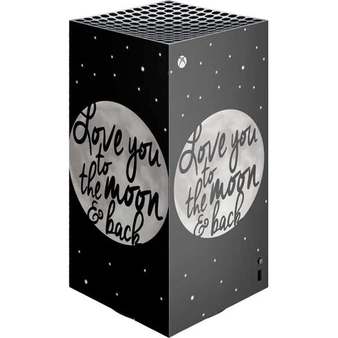 To The Moon And Back BW Xbox Series X Skins