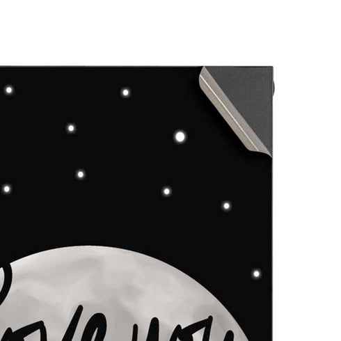 To The Moon And Back BW XBox Series X Digital Edition Console Skin