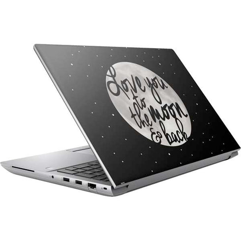 To The Moon And Back BW HP ZBook Fury 16 G10 Skin