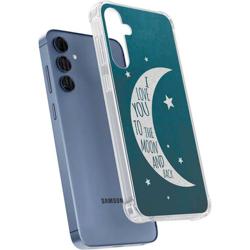 To The Moon And Back Galaxy A55 5G Clear Case