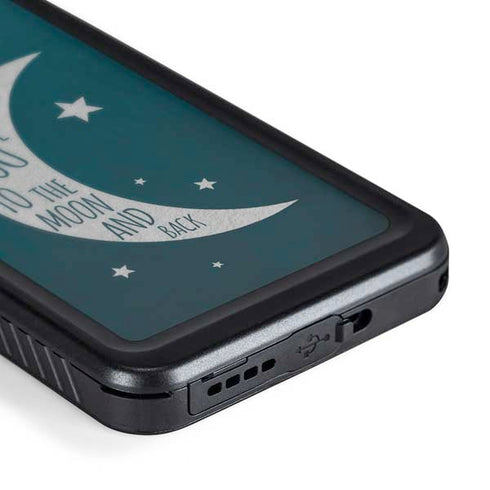 To The Moon And Back Galaxy S24 Plus Waterproof Case