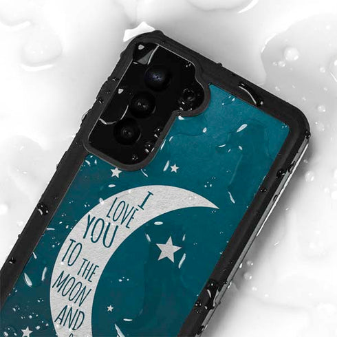 To The Moon And Back Galaxy S24 Plus Waterproof Case
