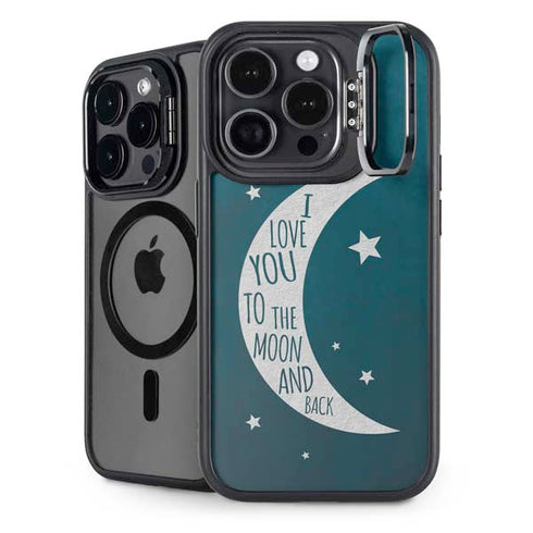To The Moon And Back iPhone 15 Pro Kickstand Case