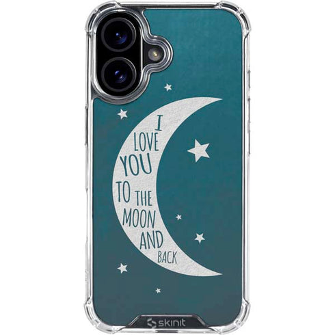 To The Moon And Back iPhone 16 Clear Case
