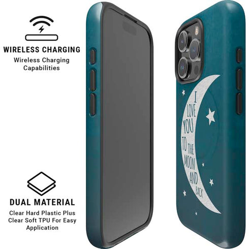 To The Moon And Back iPhone 16 Pro Max Magsafe Impact Case